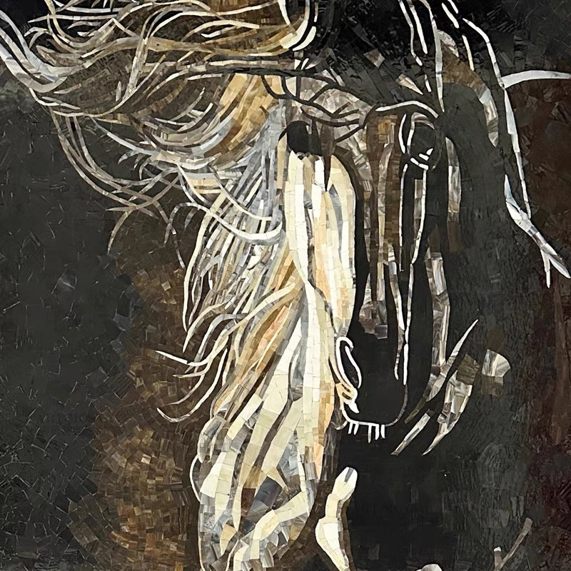 custom-glass-mosaic-mural-black-horse-beauty
