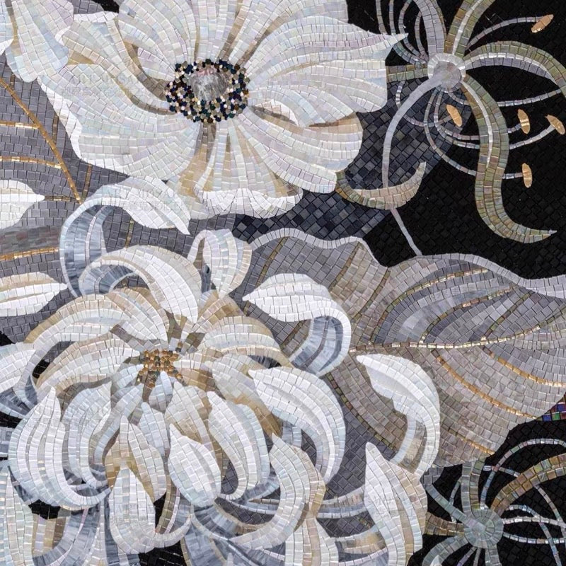 custom-glass-mosaic-mural-abstract-black-white-floral-mural