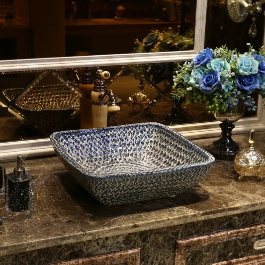 Artful-countertop-basin-porcelain-lavabo-fashionable-home-decor-ceramic-art-square
