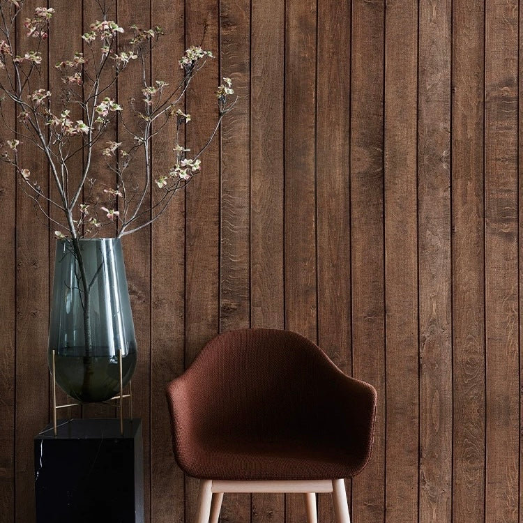 Striped Wood Grain Wallpaper