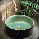 Small Size Chinese Ceramic Countertop Round Basin Lavabo Porcelain Bathroom Sink