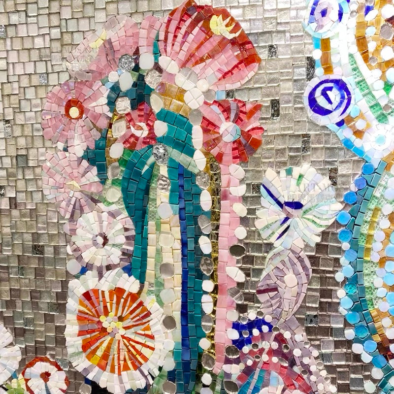 custom-glass-mosaic-mural-abstract-cactus-and-flowers