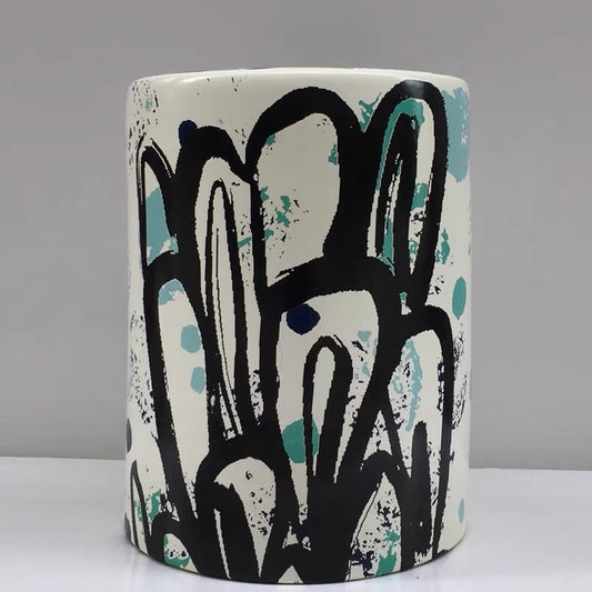 Entryway-Stool-Ottoman-Side-Table-End-Table-Garden-Stool-porcelain-ceramic-drum-stool-new-chinese-style-home-décor-graffiti