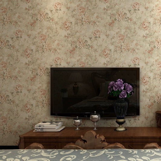 Retro American Style Mural Wallpaper 6 Color Options (㎡)