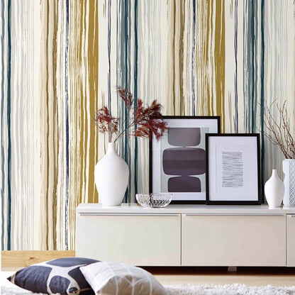 Fashion Vertical Lines Patterned Wallpaper (5.3 ㎡)