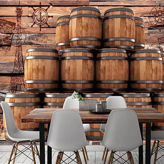 custom-wallpaper-mural-wine-barrels-wood-wall-effect