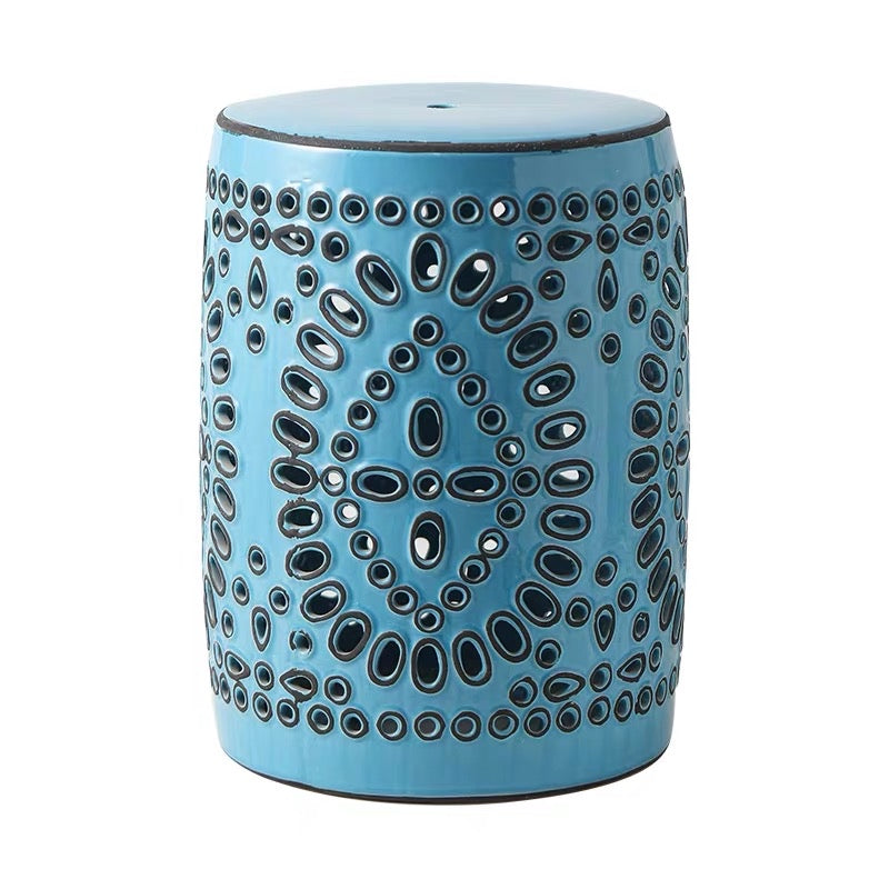 Entryway-Stool-Ottoman-Side-Table-End-Table-Garden-Stool-porcelain-ceramic-drum-stool-new-chinese-style-home-décor-blue