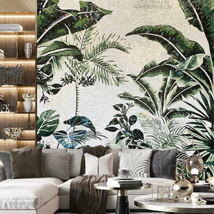 custom-glass-mosaic-mural-tropical-plants-banana-leaves