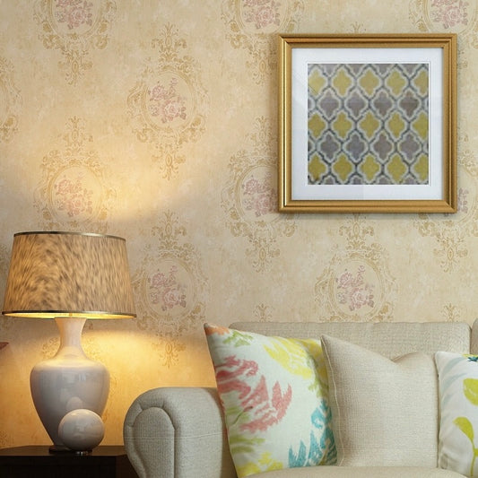 Retro European Style Mural Wallpaper 4 Color Options (㎡)
