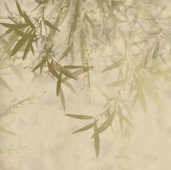 custom-wallpaper-mural-retro-abstract-bamboo-leaves