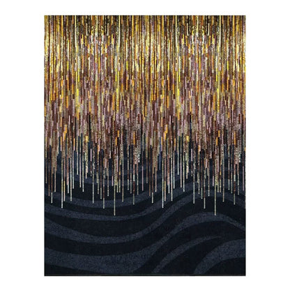 Custom Luxury Glass Mosaic Mural Wall Tiles Abstract Art