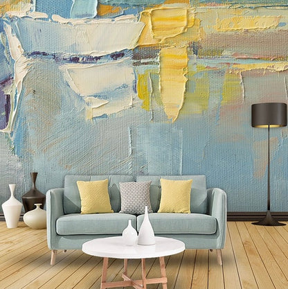 Custom Wallpaper Mural – Abstract Oil Painting Effect Graffiti Art Wallpaper, Personalized Modern Décor for Home or Office