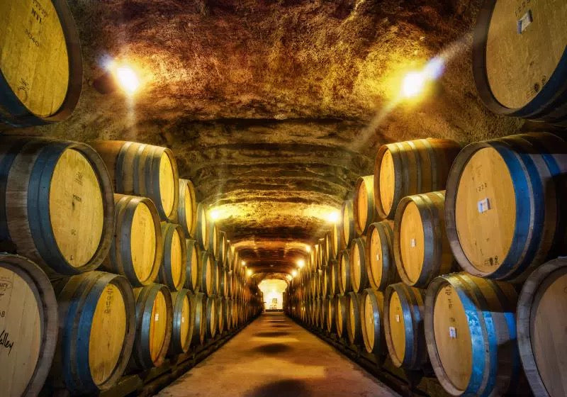 Custom Wallpaper Mural Wine Barrels Wood Wall Effect (㎡)