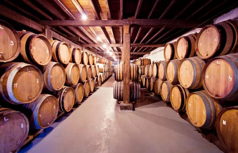 Custom Wallpaper Mural Wine Barrels Wood Wall Effect (㎡)