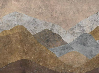 Abstract Art Mountain Scenery Custom Wallpaper Mural (㎡)