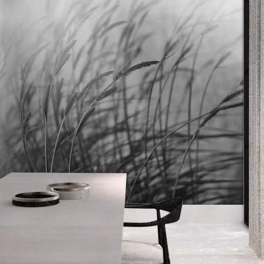 custom-black-and-white-wallpaper-mural-swaying-reed