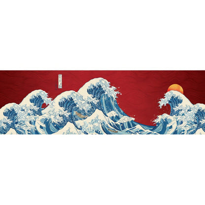 Modern Great Wave Wall Murals - Custom Japanese Ukiyo-e Wallpaper for Living Rooms & Offices