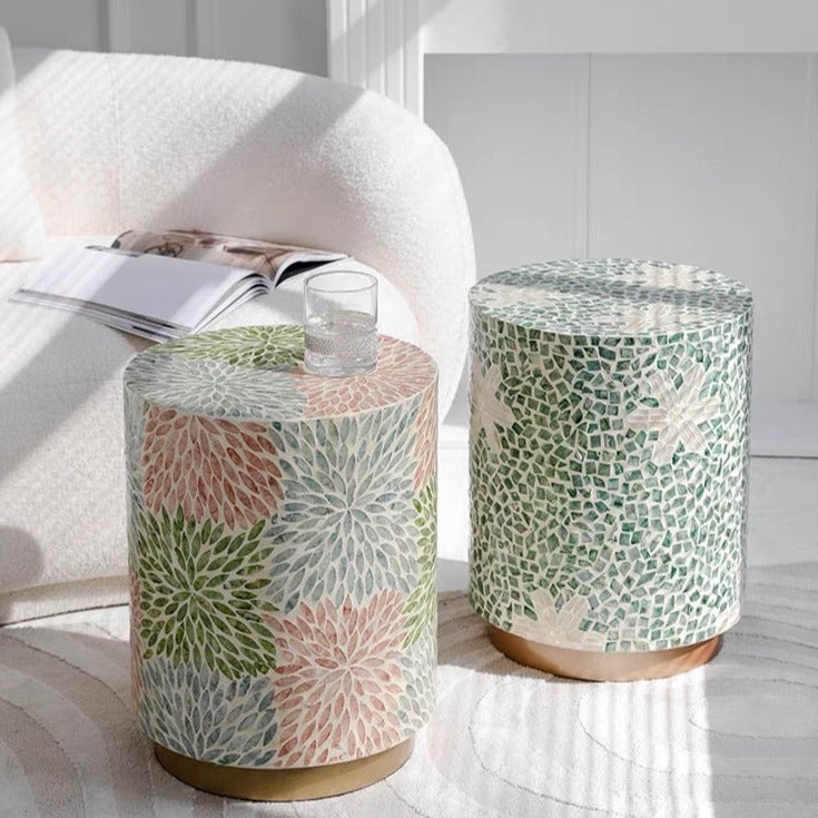 Entryway-Stool-Ottoman-Side-Table-End-Table-Garden-Stool-shell-drum-stool-new-chinese-style-home-décor