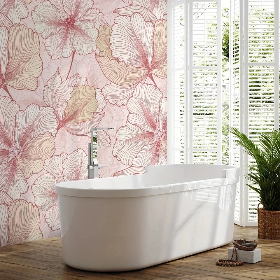 custom-wallpaper-bold-floral-mural-2-color-options