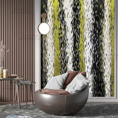 Custom Luxury Glass Mosaic Mural Decor Abstract Art