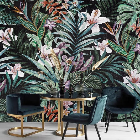 custom-glass-mosaic-mural-tropical-rainforest-plants-and-leaves