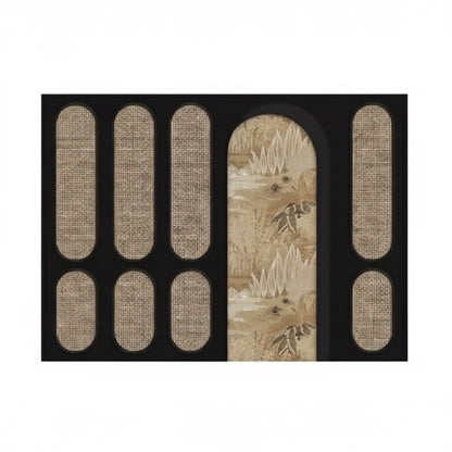 Art Deco Cane & Black Arch Custom Wallpaper Mural - Non-Pasted, Statement Wall