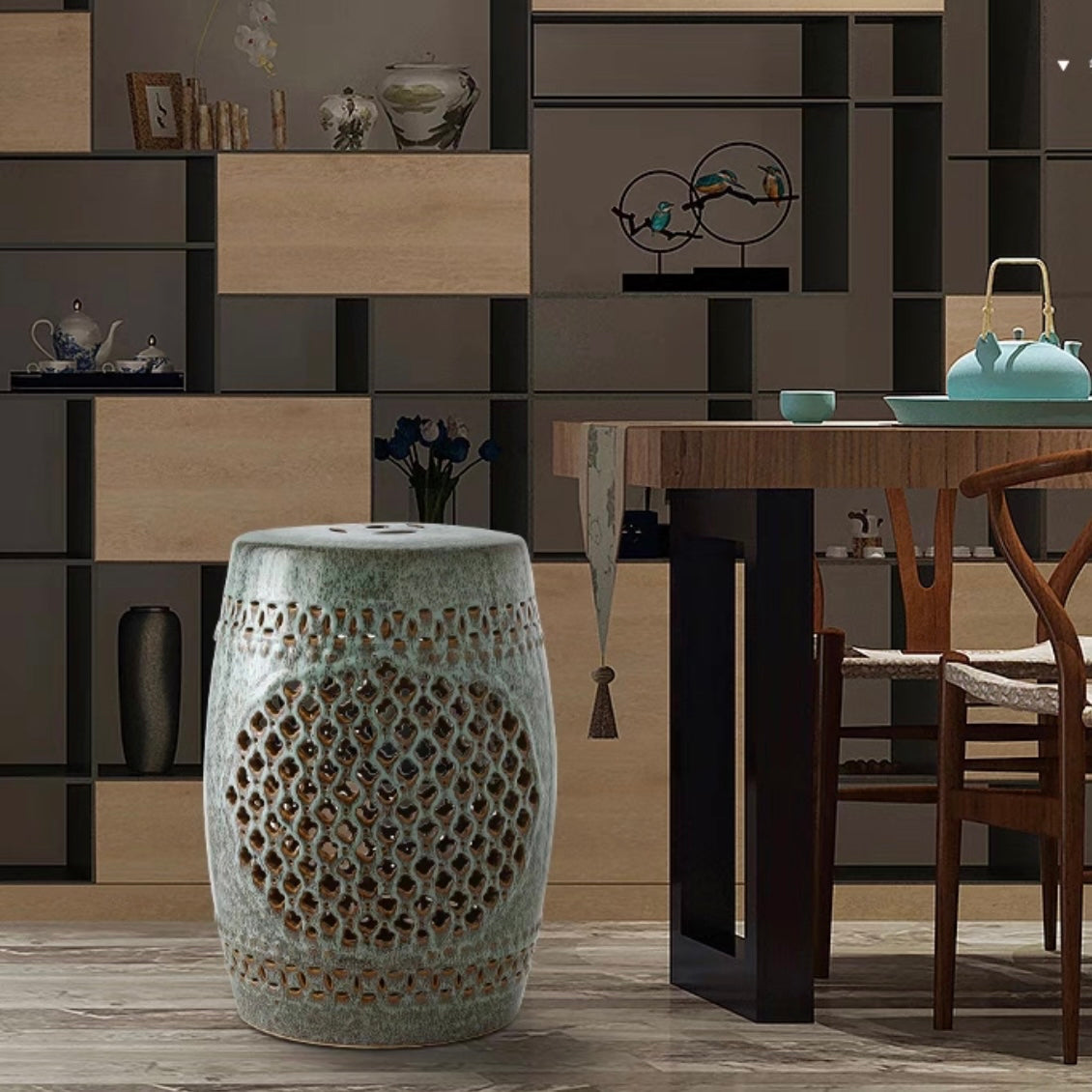 Entryway-Stool-Ottoman-Side-Table-End-Table-Garden-Stool-porcelain-ceramic-drum-stool-new-chinese-style-home-décor