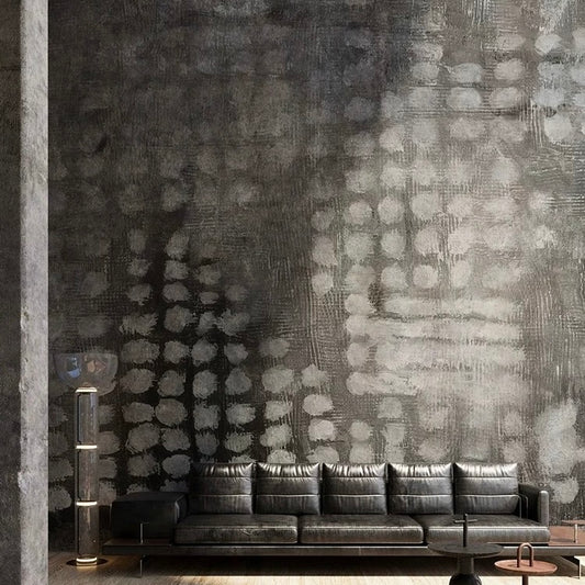 Retro Plain Solid Color Wallpaper-Grey