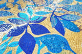 custom-glass-mosaic-mural-blue-leaves-golden-background