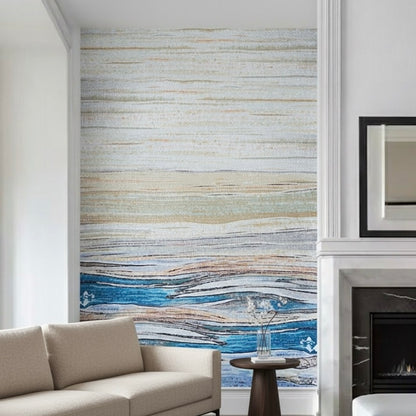 Custom Abstract Landscape Glass Mosaic Mural - Horizon Serenity