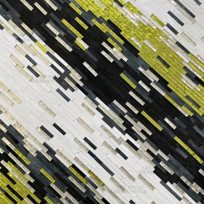Custom Luxury Glass Mosaic Mural Decor Abstract Art