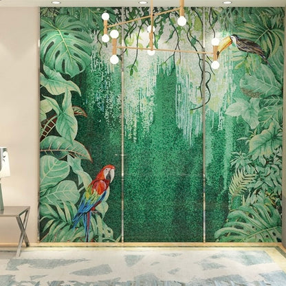custom-glass-mosaic-mural-tropical-rainforest-parrot