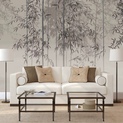 custom-wallpaper-mural-chinese-style-ink-bamboo-and-leaves