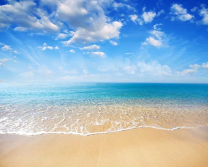 Custom-wall-mural-beach-scenery-landscape-wallpaper-sea-view-blue-sky