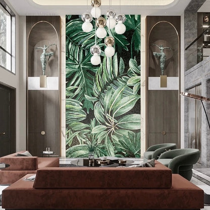 custom-luxury-glass-mosaic-mural-tropical-leaves-and-scenery