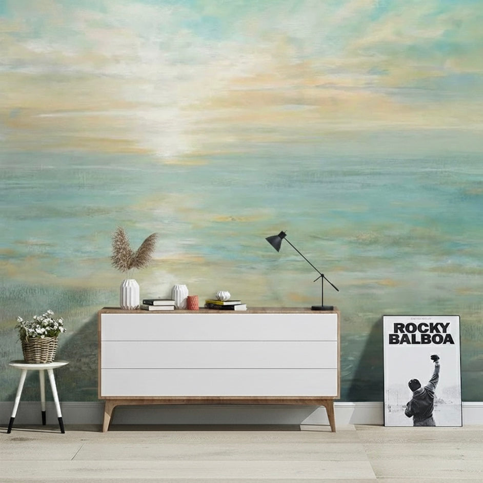 Custom Wallpaper Mural Beautiful Summer Ocean View (㎡)