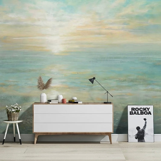 Custom Wallpaper Mural Beautiful Summer Ocean View (㎡)