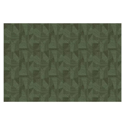 Geo Weave Emerald Green Textured Wallpaper Mural | Modern Geometric Non-Pasted Wallcovering