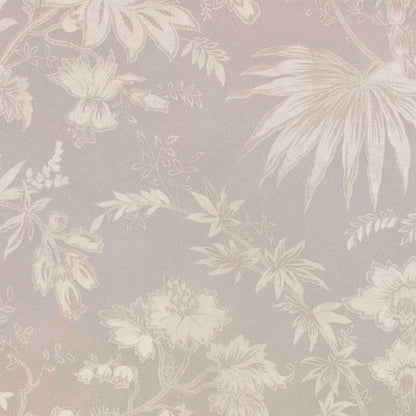 Floral and leaf pattern on a gray background