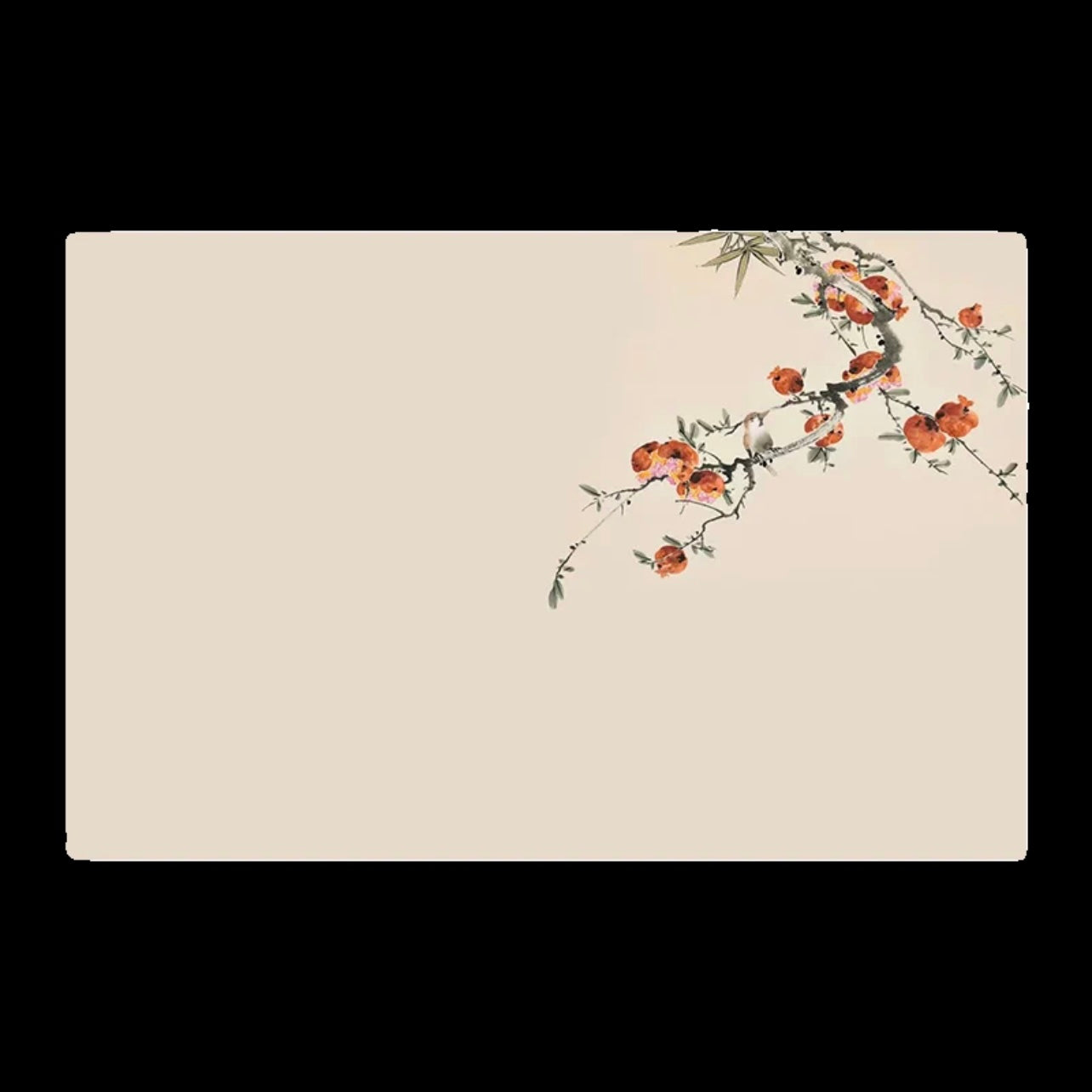 custom-mural-wallpaper-chinese-style-watercolor-pomegranate-branch