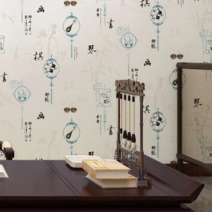 Classic Chinoiserie Wallpaper Chinese Style Wallcovering (5.3 ㎡)