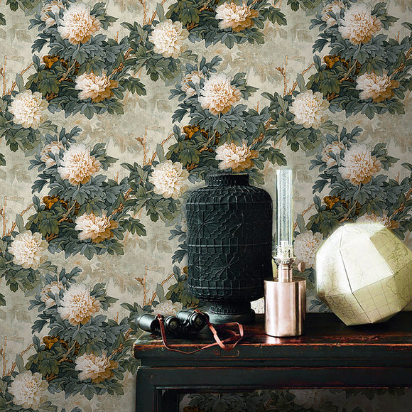 chinoiserie-wallpaper-chinese-style-floral-wallcovering-5.3-㎡