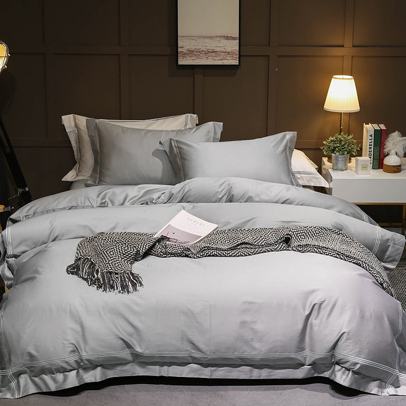 2018-white-gray-egyptian-cotton-duvet-cover-set-embroidery-4pcs-queen-king-size-bedclothes-hotel-bedding-sets