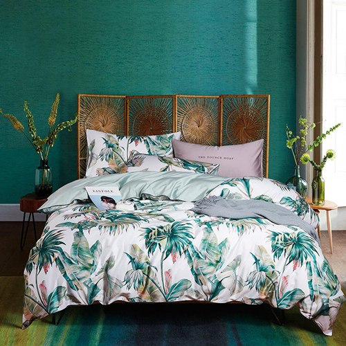 egyptia-cotton-tropical-plant-printing-bedding-set-for-adults-4pcs-king-queen-size-duvet-cover-bed-sheet-set-pillowcases