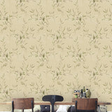 chinoiserie-wallpaper-chinese-style-bamboo-leaves-wallcovering-5.3-㎡