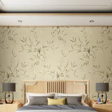 chinoiserie-wallpaper-chinese-style-bamboo-leaves-wallcovering-5.3-㎡