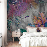 3d-rainforest-wallpaper-nordic-hand-painted-tropical-plant-mural-tv-background-paint-home-decor-for-living-room-bedroom