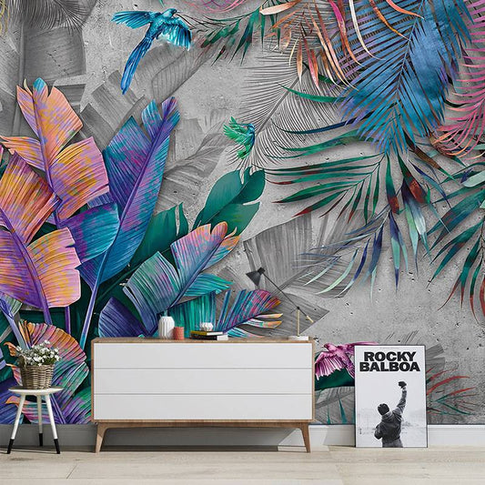 3d-rainforest-wallpaper-nordic-hand-painted-tropical-plant-mural-tv-background-paint-home-decor-for-living-room-bedroom