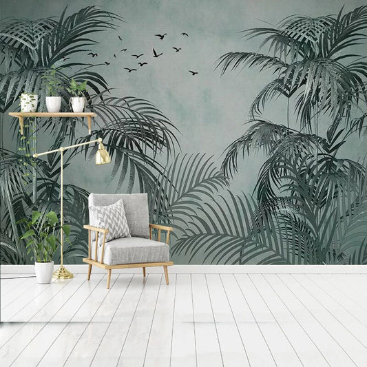 custom-mural-wallpaper-papier-peint-papel-de-parede-wall-decor-ideas-for-bedroom-living-room-dining-room-wallcovering-Self-Adhesive-Wallpaper-3D-Tropical-Plants-Leaf
