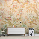 custom-mural-wallpaper-papier-peint-papel-de-parede-wall-decor-ideas-for-bedroom-living-room-dining-room-wallcovering-American-Hand-Painted-Pastoral-Bird-Flower-Pattern